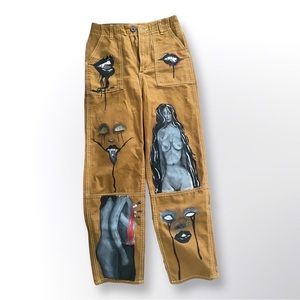 1of1 custom Handpainted Women's Loose Fit Baggy Pants